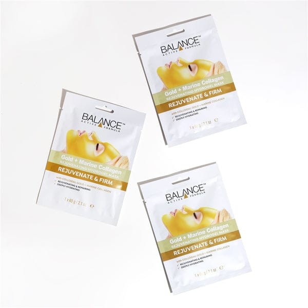 Balance Active Formula  Gold + Marine Collagen Rejuvenating Hydrogel Mask