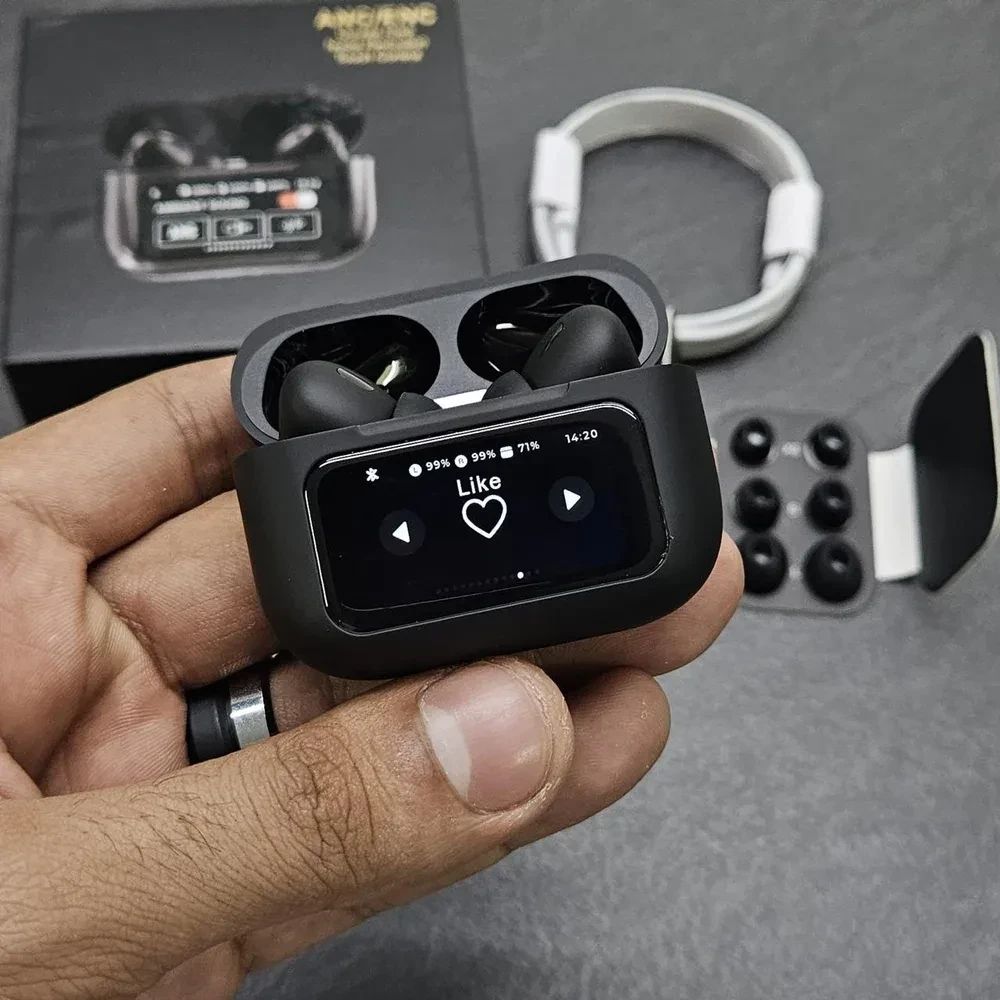 Airpod Pro 2 Generation with Touch Screen Display (Black)